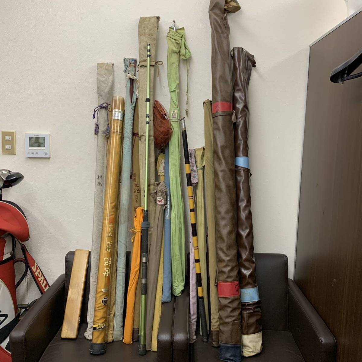 釣り具-ヘラ竿 鮎 浮 ウキ など 釣具 竿 大量セット まとめて 現状品